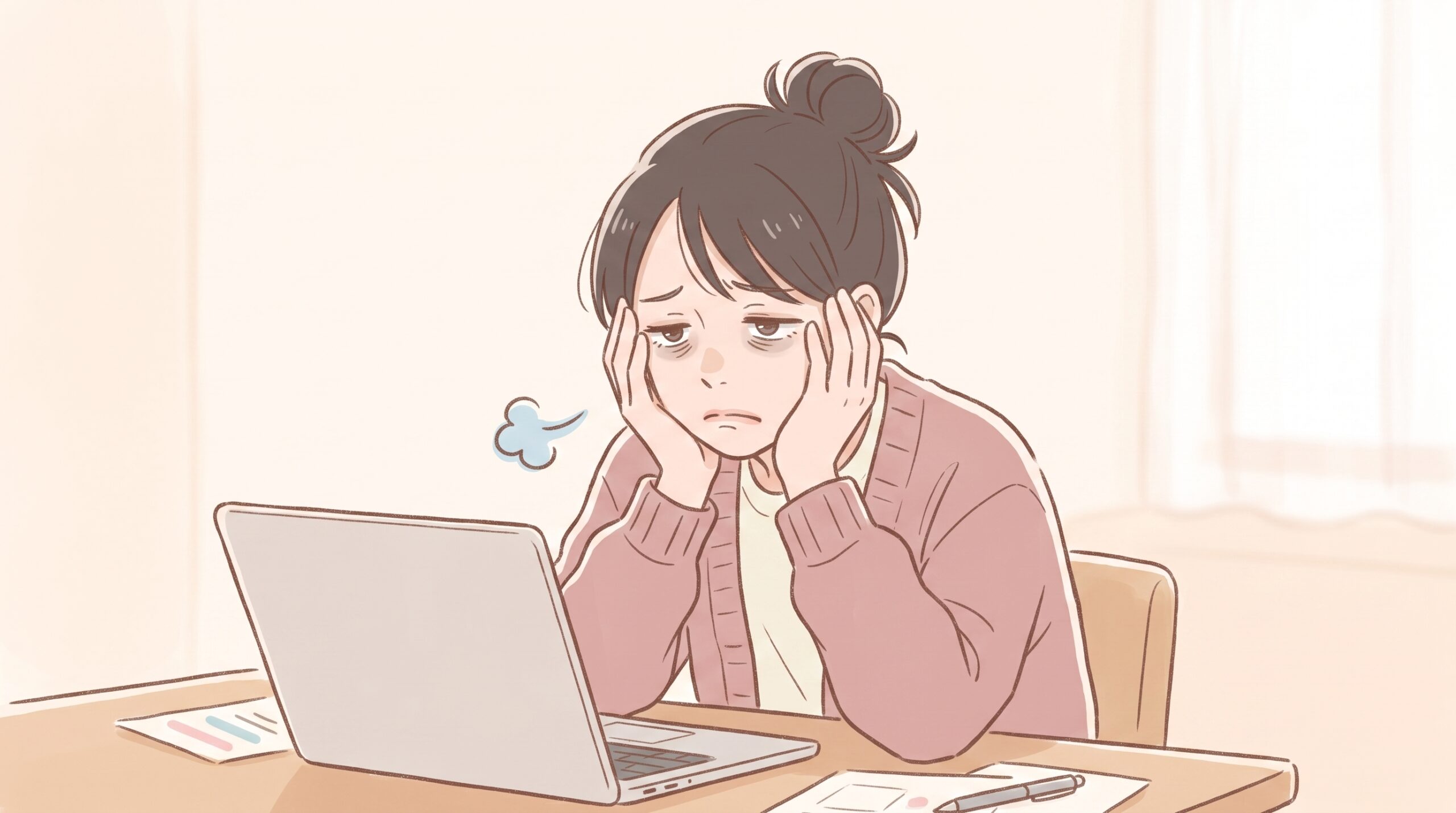 もう限界と悩む女性